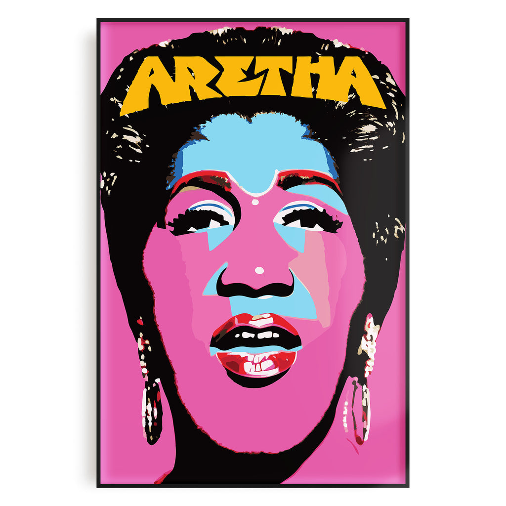 Aretha Franklin Pop Art Inspired 24x36 Poster