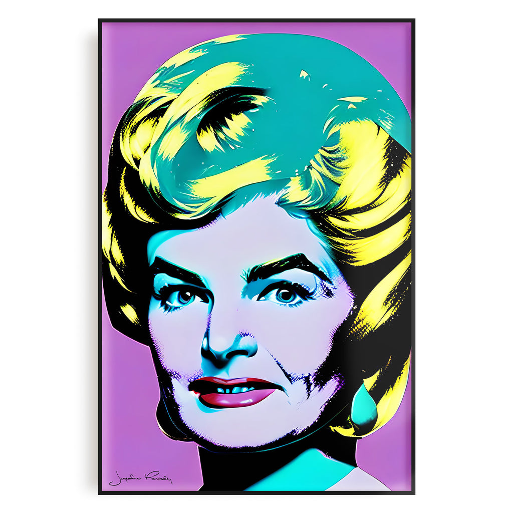 Jacqueline Kennedy Onassis Andy Warhol Style Pop Art 24x36 Poster