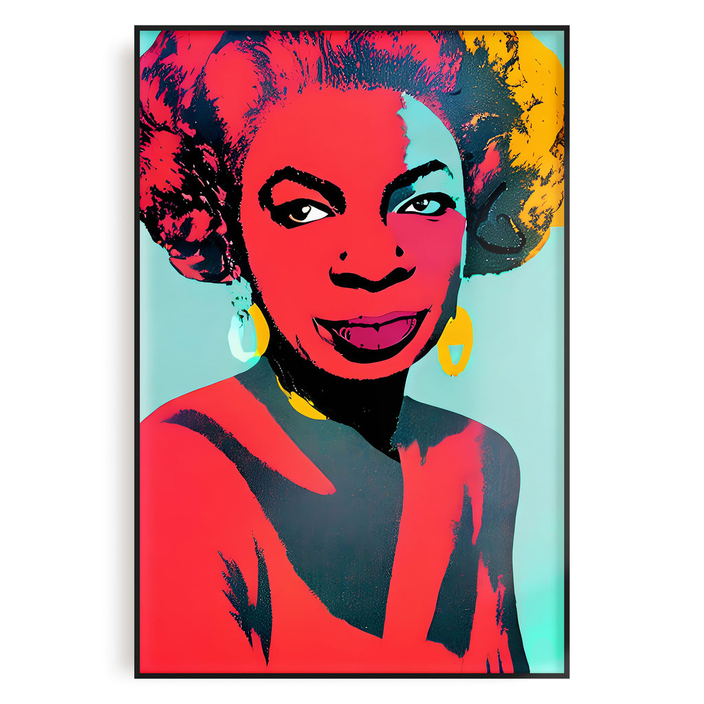 Nina Simone Pop Art Wall Art 24x36 Poster