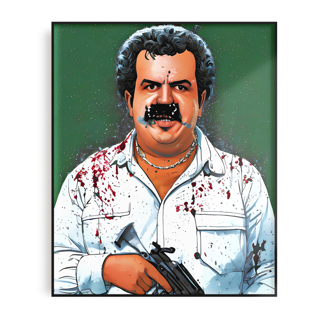 Pablo Escobar Retro 16x20 Wall Art Poster